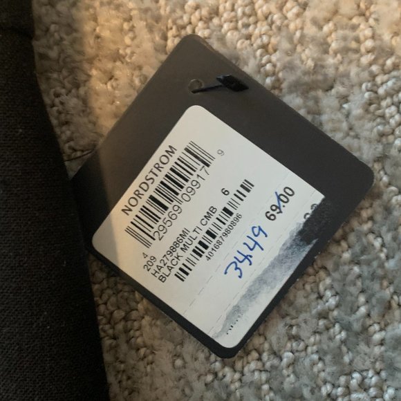 NWT Halogen Black/Tweed Panel Pencil Skirt - Size 6 - Picture 4 of 7